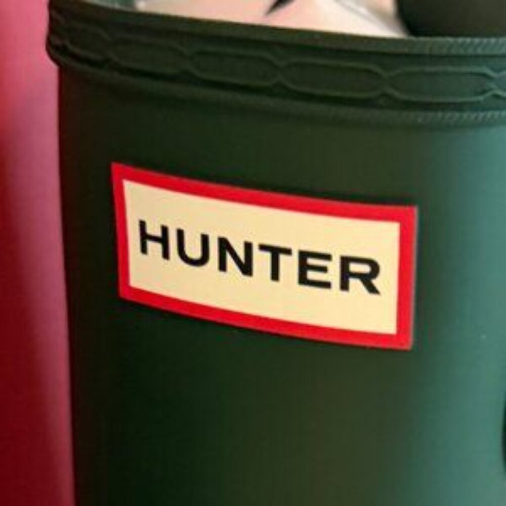 New Hunter Women's Original Tall Waterproof Rain Boots Size 7 Green Adjustable - Picture 10 of 10
